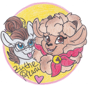 Logo of pony and sheep characters